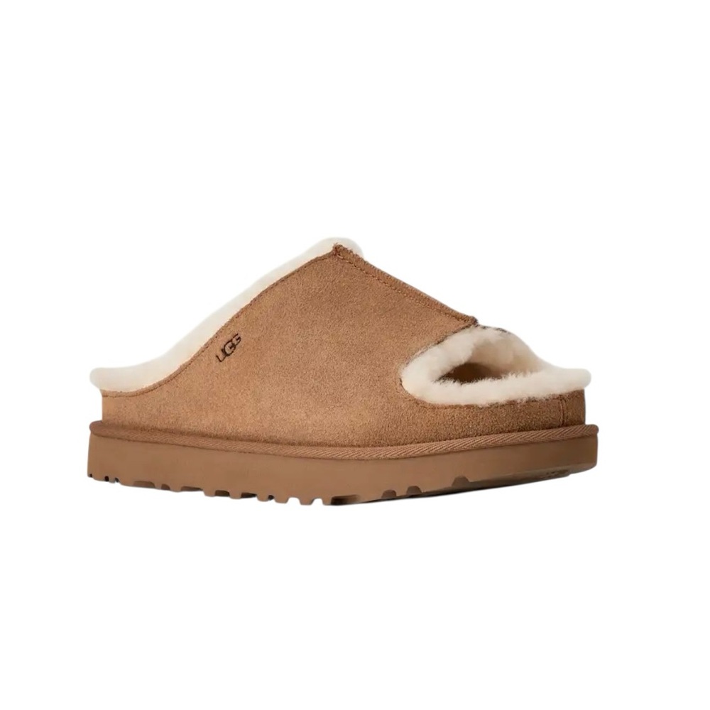 UGG Australia Greenport Chestnut Open Toe Slide 10
